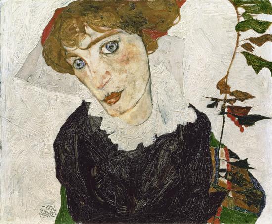 Egon Schiele (1890-1918) Bildnis Wally Neuzil, 1912 Öl auf Holz 32,7 x 39,8 cm Leopold Museum Wien, Inv. 453