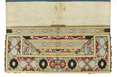 Satteldecke (Detail) Türkei 2. Hälfte 16. Jahrhundert Seide, Baumwolle, Leder, Wirkerei; H. 45 (138) cm, B. 99 cm © MAK/Georg Mayer