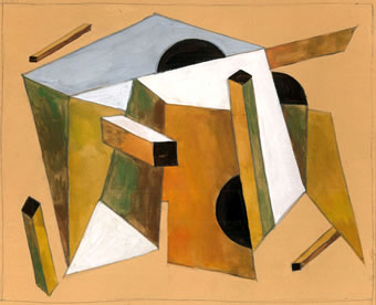 Katalog-Nr. 287 - El Lissitzky (1890 - 1941) - Graphit, Tusche und Gouache auf Malkarton um 1920, 
