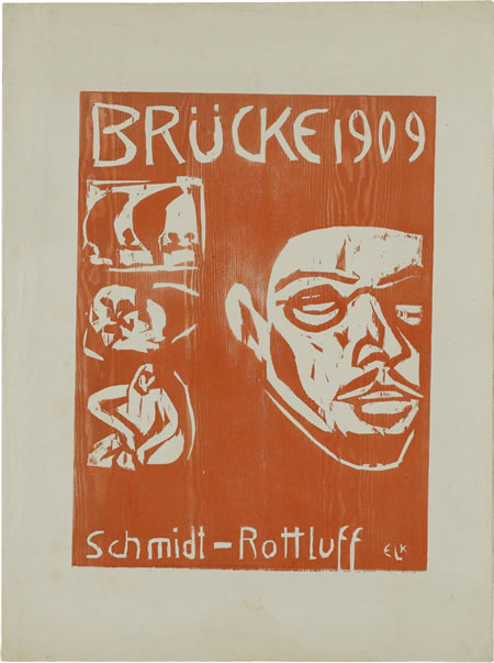 Ernst Ludwig Kirchner Kopf Karl Schmitt-Rottluff, 1909