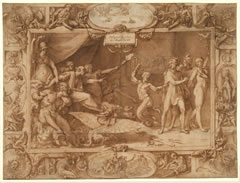 Federico Zuccari (1540/41 - 1609)  Die Verleumdung des Apelles,, 1572