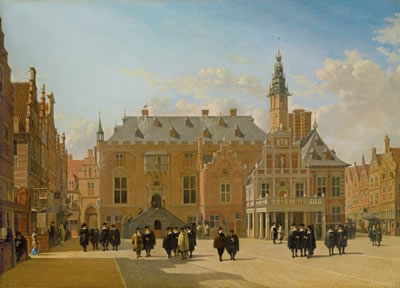 Gerrit Adriaensz. Berckheyde Der Marktplatz in Haarlem