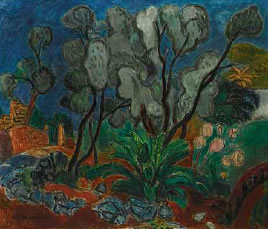 Hans Purrmann (Speyer 1880 - 1966 Basel) Olivenbäume auf Ischia