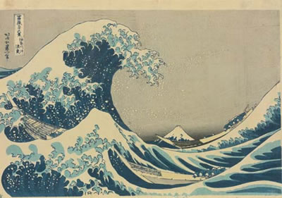 Katsushika Hokusai, Die Woge, 1823/29, Neue Galerie am Joanneum Graz, Inv. Nr. 6661