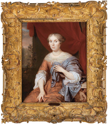 Jan Verkolje d.Ä. (Amsterdam 1650 - 1693 Delft) “Bildnis einer Dame mit goldenem Kollier