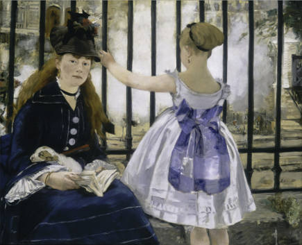 Edouard Manet  Le chemin de fer Die Eisenbahn, 1873 National Gallery of Art, Washington, Gift of Horace Havemeyer in memory of his mother, Louisine W. Havemeyer (c) Courtesy of the Board of Trustees, National Gallery of Art, Washington