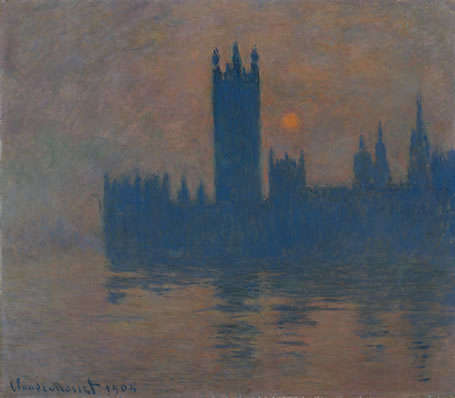 Claude Monet Das Parlament, Sonnenuntergang, 1904