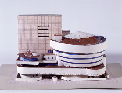 Kartonmodell des Guggenheim-Museums in New York, 1997 Verlag J.F. Schreiber, Esslingen