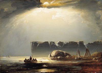 Peder Balke Beschreibung 	Nordkap, 1853, Öl a