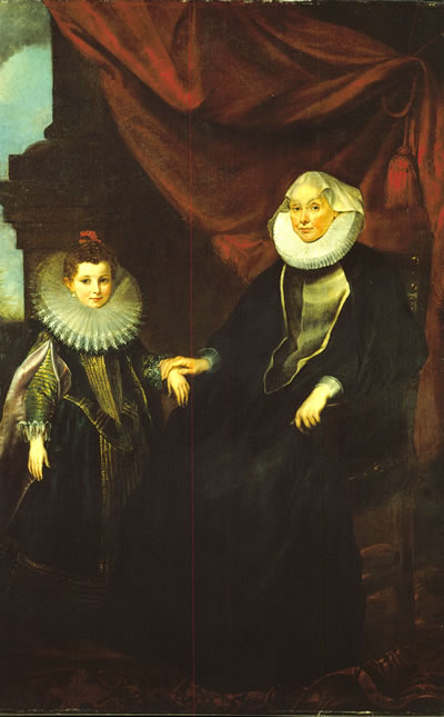 Peter Paul Rubens Alte Dame mir jungem Mädchen, um 1605 – 1606