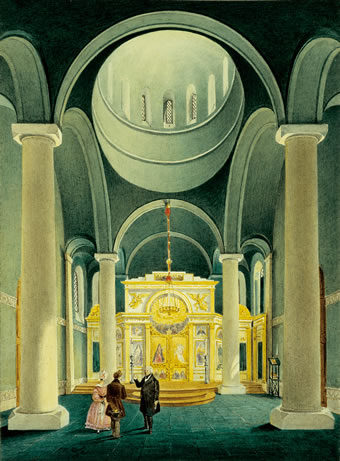 Das Innere der russischen Kapelle bei Potsdam