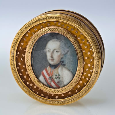 Schnupftabakdose mit einem Porträt Kaiser Josephs II.