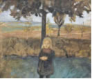 Paula Modersohn-Becker „Stehendes Mädchen unter Baum vor Landschaft“ (Lot 469)