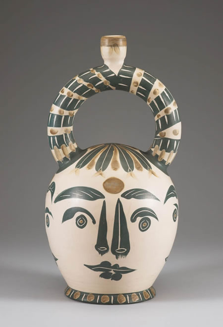  Vase aztèque aux quatres visages