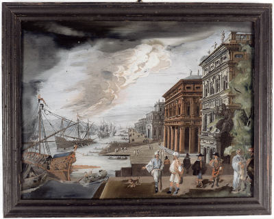 Ansicht von Venedig mit Schiffen