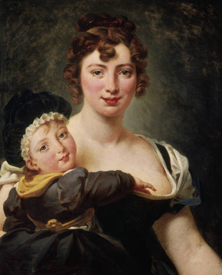 Antoine Jean Gros (Paris 1771 – 1835 Bas-Meudon bei Paris), Françoise Simonnier mit Kind, Öl auf Leinwand, 73,5 x 60 cm, Wallraf-Richartz-Museum & Fondation Corboud, Köln