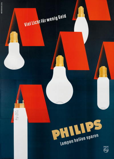 Philips Lampem Ernst Fuhrherr / Atelier Graphisches Büro, 1956 Copyright: Wienbibliothek im Rathaus