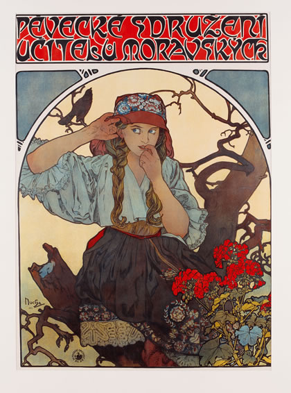 Alfons Mucha, Sängerverein der mährischen Lehrer, 1911, Kooperativa, pojišťovna, a.s., Vienna Insurance Group