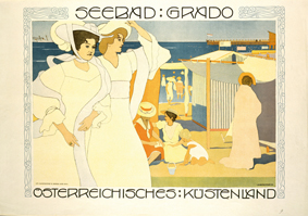 Josef Maria Auchentaller Plakat Seebad Grado, 1906 Wien Museum