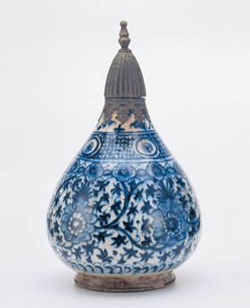 Blau- Weiß- Keramik, Syrien, 17. Jh.