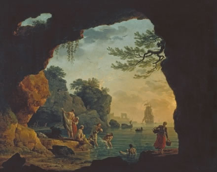 Claude Josèphe Vernet. 	Die Badenden, 1759