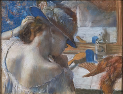 Edgar Degas Vor dem Spiegel