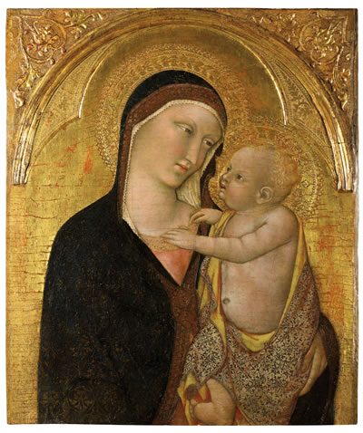 Francesco Traini (Pisa, dokumentiert zwischen 1321 und 1345) Madonna mit Kind, um 1325