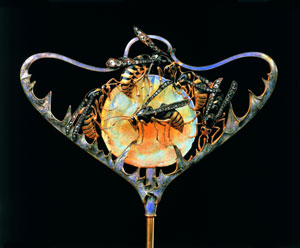 René Lalique. Hutnadel, Wespen und Skabiose