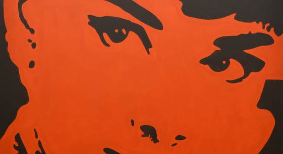 Merlin Carpenter Audrey Hepburn, 2013 Acryl auf Leinwand / Acrylic paint on canvas 213,5 x 213,5 cm © Photo: Sammlung Alexander Schröder/Stefan Korte © Merlin 