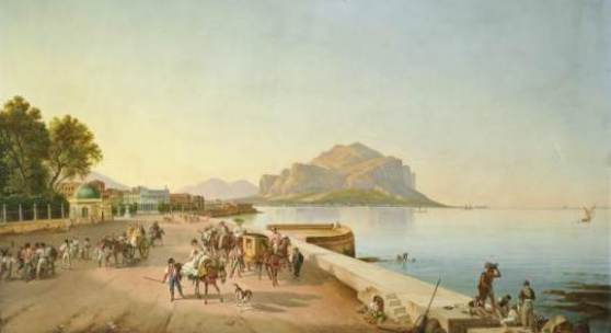 Franz Ludwig Catel (1778 - 1856) Spaziergang in Palermo, erzielter Preis € 306.300, Fotonachweis: Dorotheum Auktion Gemälde des 19. Jahrhunderts, 11. Oktober