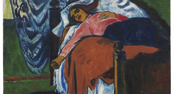 Hermann Max Pechstein. Die Ruhende. Öl auf Leinwand, 1911, 75 x 101 cm Schätzpreis: € 1.200.000-1.800.000