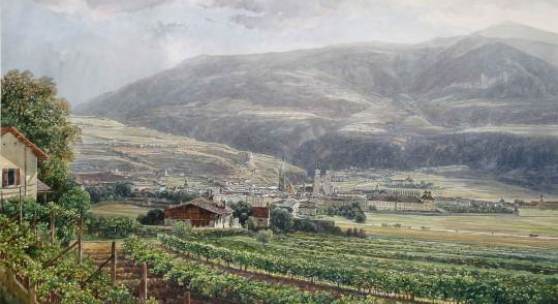 Thomas Ender	 Ansicht von Brixen, 1845 Privatbesitz
