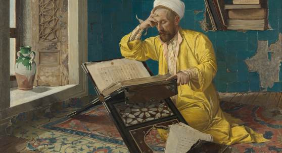  Osman Hamdi Bey, Über den Koran meditierend, 1902  Foto: Johannes Stoll / Belvedere, Wien 