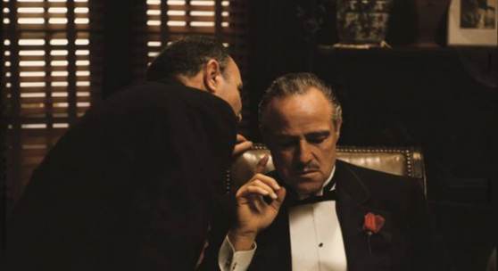 Steve Schapiro The Whisper, Marlon Brando in "The Godfather"" 1971 Copyright Steve Schapiro 