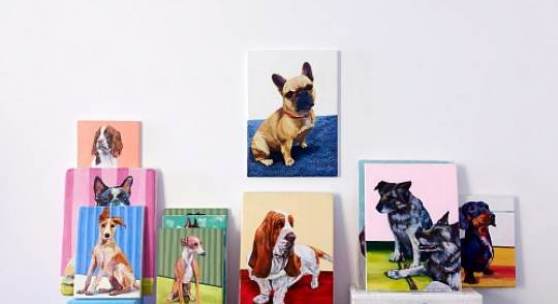 Mickry 3 Hunde, 2013 Styrofoam, Acrystal, Acryl Installationsansicht