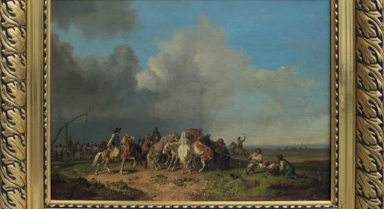 Heinrich Bürkel: "Pferdefang in der Puszta" (18861/62)