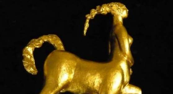 Lotte Ranft, Kentaurin, Bronze, blattvergoldet (Privatbesitz)