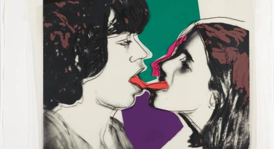 Andy Warhol, Rolling Stones – Love You Live (Mick Jagger), 1975 © 2023 The Andy Warhol Foundation for the Visual Arts, Inc. / Licensed by Artists Rights Society (ARS), New York. Andy Warhol, Rolling Stones – Love You Live (Mick Jagger), 1975
