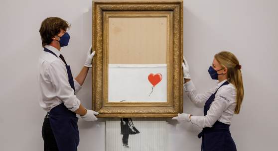 Banksy, Love is in the Bin, 2018