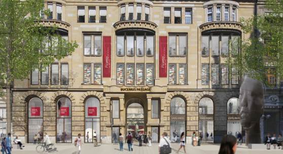 Visualisierung Zugang des neuen Bucerius Kunst Forums vom Alten Wall 