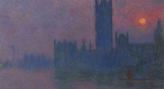 Claude Monet, Das Parlament, Sonnenuntergang, 1901-1903, Sammlung Hasso Plattner