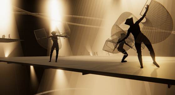 Das Totale Tanz Theater, VR-Installation. Foto: Interactive Media Foundation