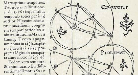 Eine der zahlreichen geometrischen Darstellungen in Johannes Keplers "Astronomia Nova". © Österreichische Nationalbibliothek