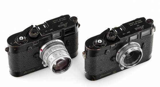 Die MP-60 (l.) und MP-59 aus dem Nachlass von Yul Brynner (c) Leitz Photographica Auction