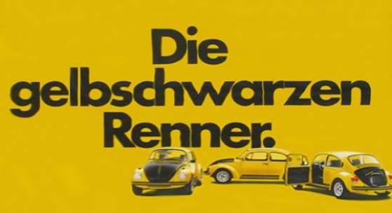Anonym Die gelbschwarzen Renner, 1973/74 Deutschland Offsetdruck © Museum Folkwang
