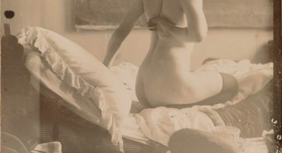 George Hendrik Breitner, Marie Jordan naakt op de rug gezien, 1890