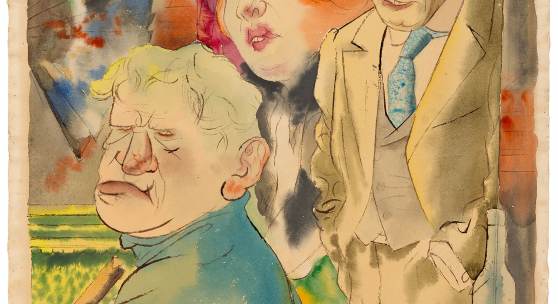 Nr. 413 869 George Grosz (1893 – 1959) Ganoven an der Theke. 1922 Feder, Tusche und Aquarell auf Papier, 62,5 x 49 cm. Signiert Ausstellungen: London 1997 (The Royal Academy of Arts), The Berlin of George Grosz: Drawings, Watercolors and Prints Schätzpreis: € 250.000 – 300.000,-