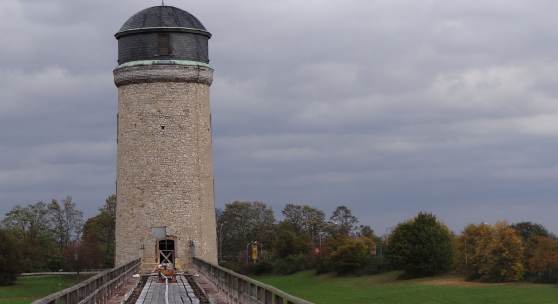 Windmühle in Bad Nauheim * Foto: Wind- und Wasserkunst Bad Nauheim