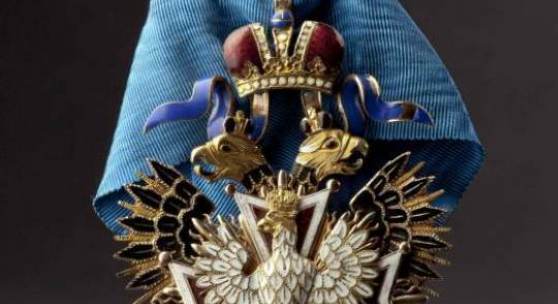 Kaiserlich-Königlicher Orden vom Weißen Adler 1868, gefertigt von Juwelier J.E. Keibel. Startpreis: 35.000 Euro