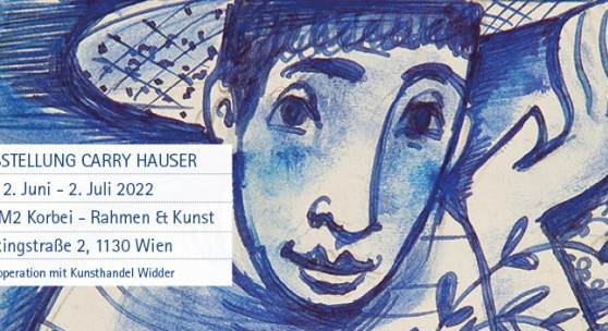 Carry Hauser Blumengruss, 1950 Tusche/Papier 16 x 12,6 cm monogrammiert CH, datiert 50 bezeichnet Alles Gute zum Geburtstag! abgebildet in Carry Hauser 2018, S. 93, Nr. 274 